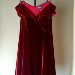 Xscape Velvet Dress (short)